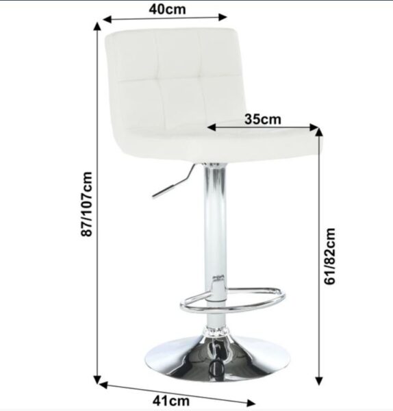 Bar Chair KANDY NEW - WHT