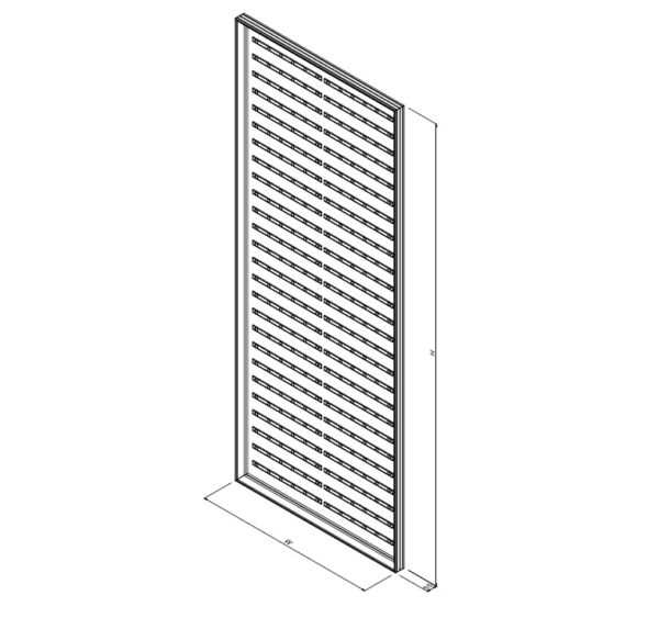 Poly-55 bright A1 light wall A 992x2480 single sided