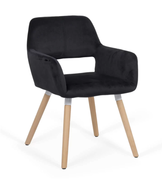 Scaun catifea BLK
