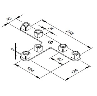 Aluvision connector 6P T90° LS30