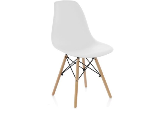 Scaun KAI alb/stejar natur
