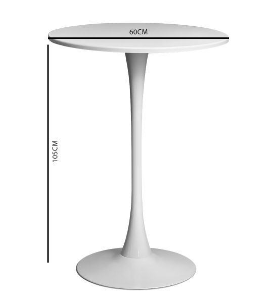 Masa bar Tulip Ø60 cm